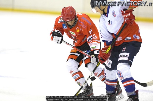 2021-10-10 Hockey Milano Bears-Valpellice Bulldogs 1393 Simone Battelli